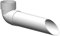 4Home&Garden | Einzelteile Dachrinnensystem 60 mm Typ250 Fallrohr DN 60 | Halbrundrinne Kunststoff PVC Weiss | Verbinder Stutzen Rinnenhalter (Wasserspeier)