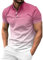 Herrenmode Frühjahr und Sommer, lässig, kurzärmelig, Knöpfe, einfarbig, kurzärmelig, T-Shirt-Oberteile Dynamo T Shirt (Pink, S)
