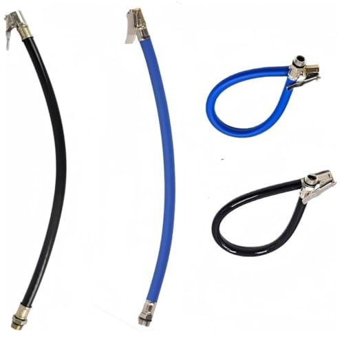 FTXanty 2 Pezzi Tubo di Gonfiaggio Pneumatici Tubo di Estensione Valvola Moto Adattatore Pompa Auto Tubo di Estensione Pneumatici Tubo di Gonfiaggio per Tutti i Pneumatici con Valvole Pompa
