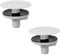 2 PCS Kitchen Sink Hole Covers 2 Inch Kitchen Sink Caps White Faucet Hole Covers Sink Accessories for Kitchen Sink Bathroom Countertop Counter Space Decoration