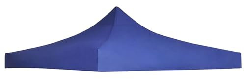 Tidyard Toit de Tente de Réception 3 x 3 m Bleu, Toit de Remplacement Gazebo, Couverture Supérieure de Tente Pavillon, Tonnelle Tente Abri Soleil
