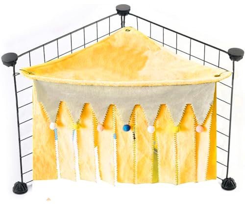 EIHI EIH Meerschweinchen Versteck Hängematte,Kleintier Zelt Versteck Käfig-Eckversteck,Meerschweinchen Kuschelhöhle,Meerschweinchen Zubehör Für Meerschweinchen,Chinchillas,Rennmäuse,Igel usw.