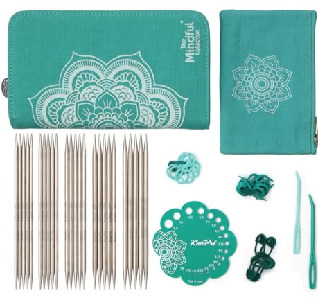 KnitPro The Mindful Collection Compassion Double Pointed Needle Set 6 (15cm) | 5 Sizes (3.5mm to 5mm)