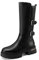 QUEEN HELENA Stivali con Tacco Basso con Zip Laterale Casual Donna X31-74 (Nero, Sistema Taglie Calzature EU, Adulto, Donna, Numero, Media, 40)