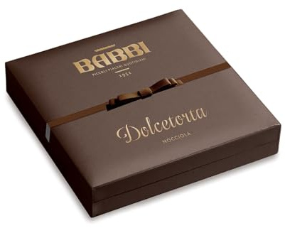 Dolcetorta Nocciola Babbi, Torta di Wafer con Ripieno alla Nocciola e Copertura di Puro Cioccolato Fondente, Delizia Golosa da Condividere, Disponibile in altri Gusti