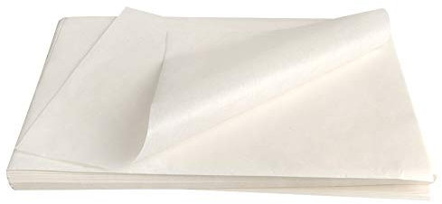 500 piezas de papel pergamino sin blanquear de 20 x 30 cm, papel de hamburguesa, papel antiadherente de silicona para hornear, papel de hornear resistente para cocina, ideal para cocinar pasteles de