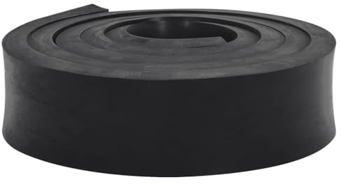 vidaXL Gummileiste für Schneepflug, Schürfleiste Gummi für Schneepflug, Gummilippe für Schneeschild, Schneeräumleiste, Schwarz 250x10x2 cm