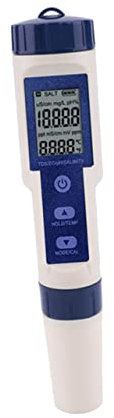 ULTECHNOVO Medidor Digital De Salinidad Resistente Al Agua Con Pantalla Lcd Para Acuarios Piscinas y Agua Marina Compacto y Portátil Para Medición Precisa De Temperatura y Salinidad