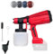 YUFEEI Cordless Paint Spray System, Cordless Spray Gun with Cleaning and Blow-Off Ports, Compatible with Milwaukee Batteries (20V, Battery Not Included), 1000ml Paint Container, For Walls, Floors, etc