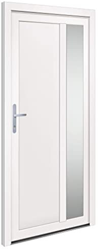 kangqiling 3157094 - Puerta de entrada blanca, 98 x 200 cm, de PVC