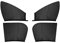 YLZFKGLQ Parasol Coche Lateral Ventana Lateral, para Toyota Corolla 2019 2020 2021 2022 2023 2024 2025 Protector Solar Coche Bebe, Parasol Ventana Lateral Delantera de Coche,A-4Pcs