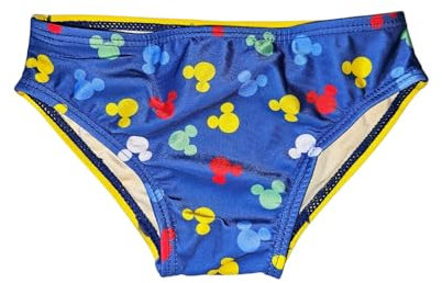 Ellepi Costume Slip Bambino con Topolino Disney | Mare e Piscina | 12-18-24 Mesi | Comfort e vestibilità Perfetta | Lavabile in Lavatrice (12 Mesi, Blu Chiaro)