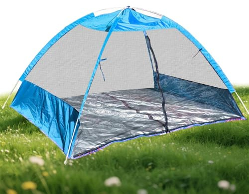 Strandzelt - Sonnenschutz Strandmuschel Shelter | UV-Schutz Sonnenschutz für Familie Garten Terrasse Reisen Outdoor Saison
