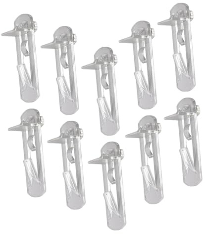 Yardenfun 10 pièces Taquets Étagères Transparants Supports Fixation Robustes pour Placards Bibliothèques Armoires