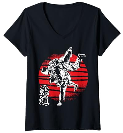 Women's Karate Karate Suit Karate Body Martial Arts V-Neck T-Shirt