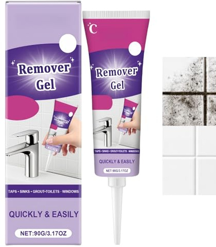 90G Powerful Mould Remover Gel for Home,Black Mould Cleaner for Bathroom&Walls,Wall&Ceiling Stain Remover,Gel Mould&Mildew Remover,Washing Machine&Shower Mold Remover,Multi-Surface Cleaning Products