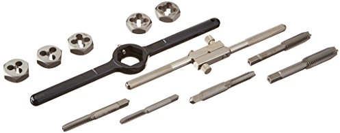 Irwin Industrial Tools 24612 Fractional Tap and Hex Die Set, 12-Piece