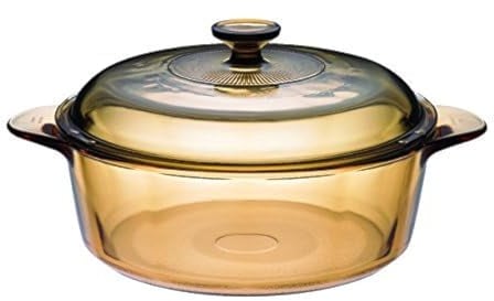 VISIONS - Olla de cerámica y Cristal (3,25 L, 33 cm), Color marrón