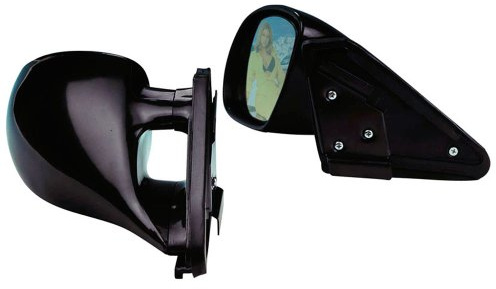 AutoStyle Satz Sportspiegeln Universal 'K3' schwarz | manuelle Einstellung