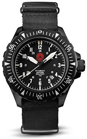 Praetorian Signifer Black Automatik Diver H3 Uhr - NATO Armband