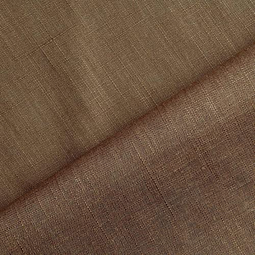 Holmar - Leinen Stoff Meterware - 100% Leinen - vorgewaschen (braun)