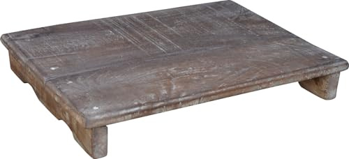 Rustikales Tablett aus Recyclingholz, Antikholz-Design, groß, Modell 4 | Ideal für den Einsatz in der Küche, handgefertigt, einzigartig, nachhaltig, liebevoll aufgearbeitet, vielseitig einsetzbar