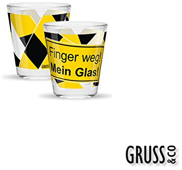 GRUSS&CO 43372 Schnapsglas Finger weg!