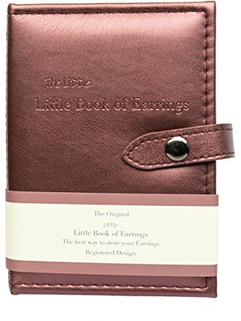 Book of Earrings Small Size METALLIC BRONZE mock - Little Little A Small Book for Keeping Your Earrings Safe!