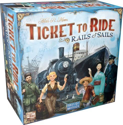 Days of Wonder | Ticket to Ride Rail & Sails | NL | Boargame | Alter 10+ | 2-5 Spieler | 60-120 Minuten - Niederländische Sprache