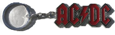 Macchia Goodies ACDC AC/DC - Porte cle - nom du Groupe T3E