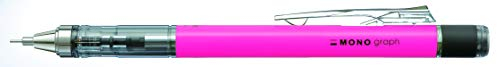 Tombow Druckbleistift MONO graph 07 neonpink - 0,7 mm Strichtstärke, HB, integriertem nachfüllbarem Radiergummi [SH-MG83-R7]