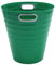 Waytex 931076 Papelera de escritorio verde - Papelera de plástico de diseño moderno para oficina, dormitorio, baño, capacidad 12,5 L, color verde