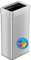 iTouchless Poubelle rectangulaire à double désodorisant de 21 gallons, acier inoxydable de qualité commerciale, poubelle de recyclage de 80 litres, argent