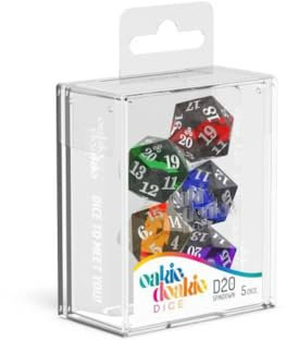 Oakie Doakie Dice W20 Spindown-Würfel Set Enclave (5)