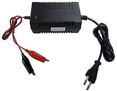 Chargeur de batterie de voiture de jouet, chargeur de batterie au plomb acide scellé intelligent de 6 V 1,3 A 1300 mA pour moto de voiture de jouet Quad Bike, prise UE