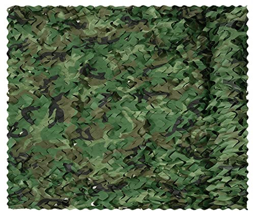 Sensong Tarnnetz Camouflage Netz Woodland 1.5 x 9 M Armee Tarnung Net für Deko Waldlandschaft Jagd Sichtschutz Sonnenschutz Outdoor Camping Garten
