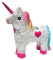Große Pinata Einhorn zum Befüllen und Aufhängen zur Party-Deko, Kinder-Geburtstag, Maße: 47 x 39 x 13 cm