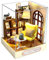 CUTEROOM DIY Miniatur Haus Puppenhaus Kit Puppenhaus Miniatur mit Möbeln Miniatur Haus Modell bausatz für Mädchen und Jungen Kinder