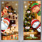 MSQ 4 Blätter Weihnachtsdeko Aufkleber Fensterbilder Fenstersticker Weihnachtsmann Fensterdeko, Weihnachten Winter Dekoration für Türen, Schaufenster, PVC Fenstertattoo Set (#1)