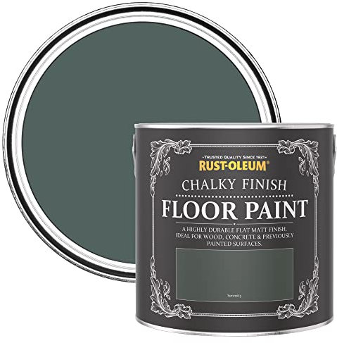 Rust-Oleum Green Scratch-Resistant Floor Paint in Matt Finish - Serenity 2.5L