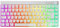 Mars Gaming MKCLOUD, Wireless Mechanische Tastatur RGB Weiß, Ultra-kompakt 75%, Switch Outemu SQ PRO Rot, Sprache Französisch