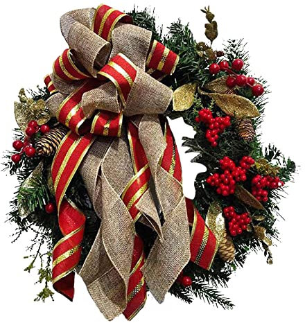 Türschild zum Aufhängen Neu Weihnachtsdekoration Weihnachtstür Anhänger Anhänger Wandkranz Dekoration Weihnachten Ablagekorb Schreibtisch Leder (B, One Size)