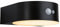 Paulmann 94730 LED Solar Wandleuchte Eileen mit Bewegungsmelder IP44 2200K 300lm insektenfreundliches Licht Schwarz Goldlicht wiederaufladbar