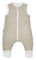Ehrenkind® Ganzjahres-Schlafsack mit Füßen Wollfüllung | 100% Bio-Baumwolle mit 100% Wolle Füllung Baby-Schlafsack | Oeko-TEX | Beige Melange 80