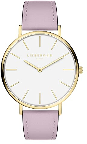 Liebeskind Berlin Damen Analog Quarz Uhr mit Leder Armband LT-0373-LQ