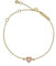 Ted Baker Hansa Crystal Heart Bracelet For Women (Gold/Pink Crystal)
