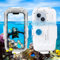 PULUZ Upgrade One-Way Valve Diving Case for iPhone 15 Pro / 14/14 Pro / 13/13 Pro / 12/12 Pro Waterproof Housing,40m/130ft Underwater PC Material IP68 Waterproof Shockproof Dustproof White