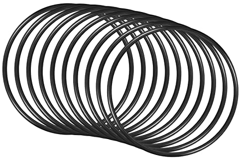 QUARKZMAN 10 Stück Nitrilkautschuk O Ringe Nitrilring Dichtungsring 150mm x 140mm x 5mm für Wasserhahn Klempner Reparatur Dichtung Verbindung, Schwarz