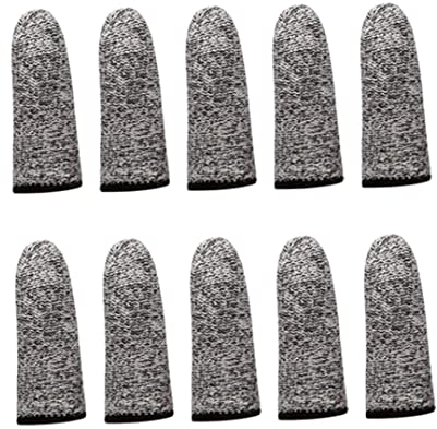Dita di Protezione Resistente al Taglio,10 Pezzi Dita Mano Riutilizzabile Guanto Copertura Anti-Taglio per Le Dita Guanti Antitaglio Finger Cots per Cucina Lavoro Scultura Antiscivolo
