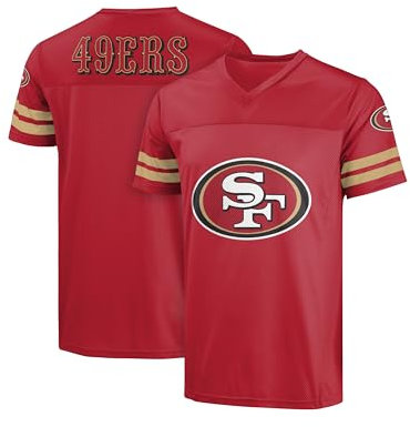 FOCO NFL Herren Offiziell lizenziertes Primary Logo Game Day Team Trikot, San Francisco 49ers - Rot, Mittel